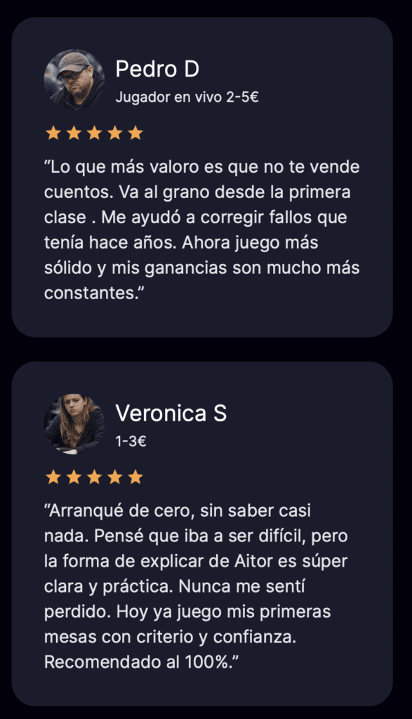 opiniónes alumnos freestyle poker 