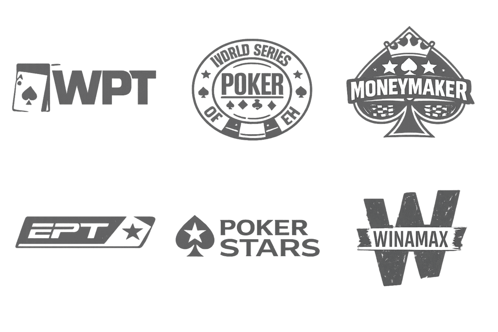 logos autoridad de donde ha jugado nuestro coach de poker internacionalmente 